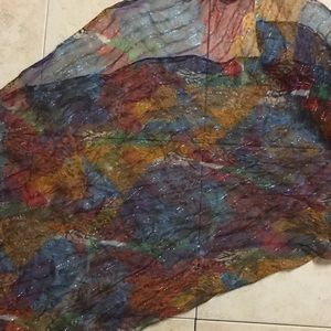 Lauren Liz scarf with sparkle.